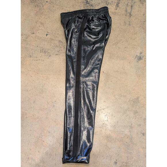 David Lerner Liquid Shine Cuffed Tapered Joggers Size S NWT Sold Out - Picture 3 of 7